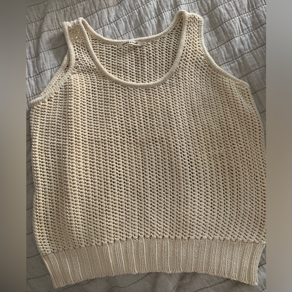 Misha & Puff net stitch tank